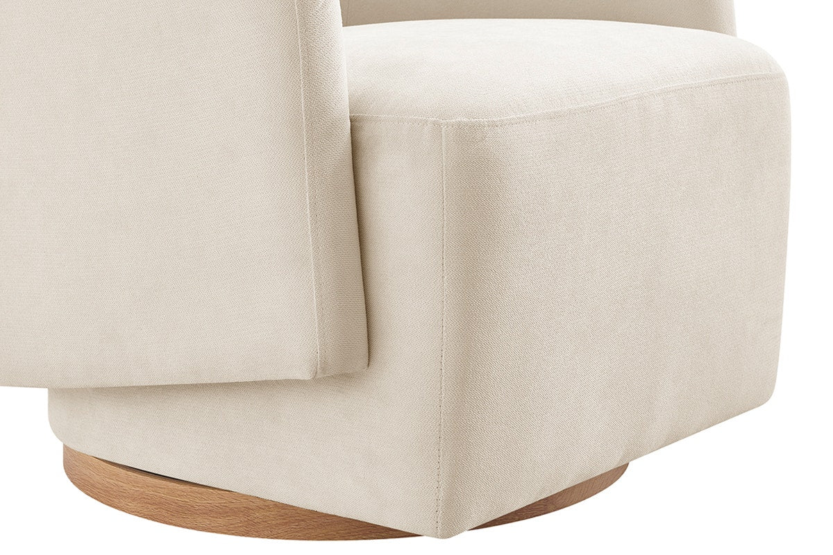 Shangri-La Nova Swivel Armchair (Cream)