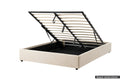 Ovela Parker Gas Lift Bed Frame (Beige, King)