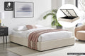 Ovela Parker Gas Lift Bed Frame (Beige, King)