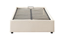 Ovela Parker Gas Lift Bed Frame (Beige, Single)