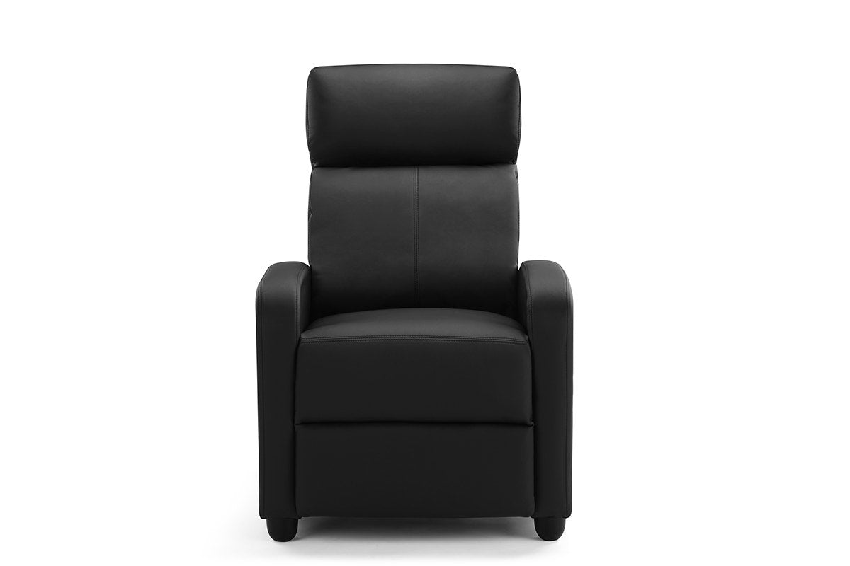 Ovela PU Leather Recliner Chair (Black)