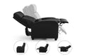 Ovela PU Leather Recliner Chair (Black)