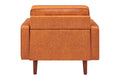 Ovela Stockholm Faux Leather Armchair (Cognac, PU Leather)