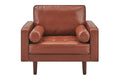 Ovela Stockholm Faux Leather Armchair (Tan, PU Leather)
