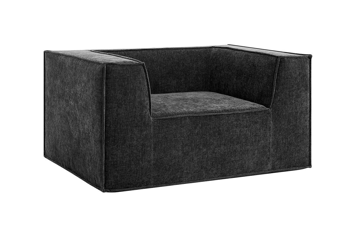 Ovela Softly Compressed Armchair (Charcoal)