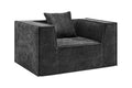 Ovela Softly Compressed Armchair (Charcoal)