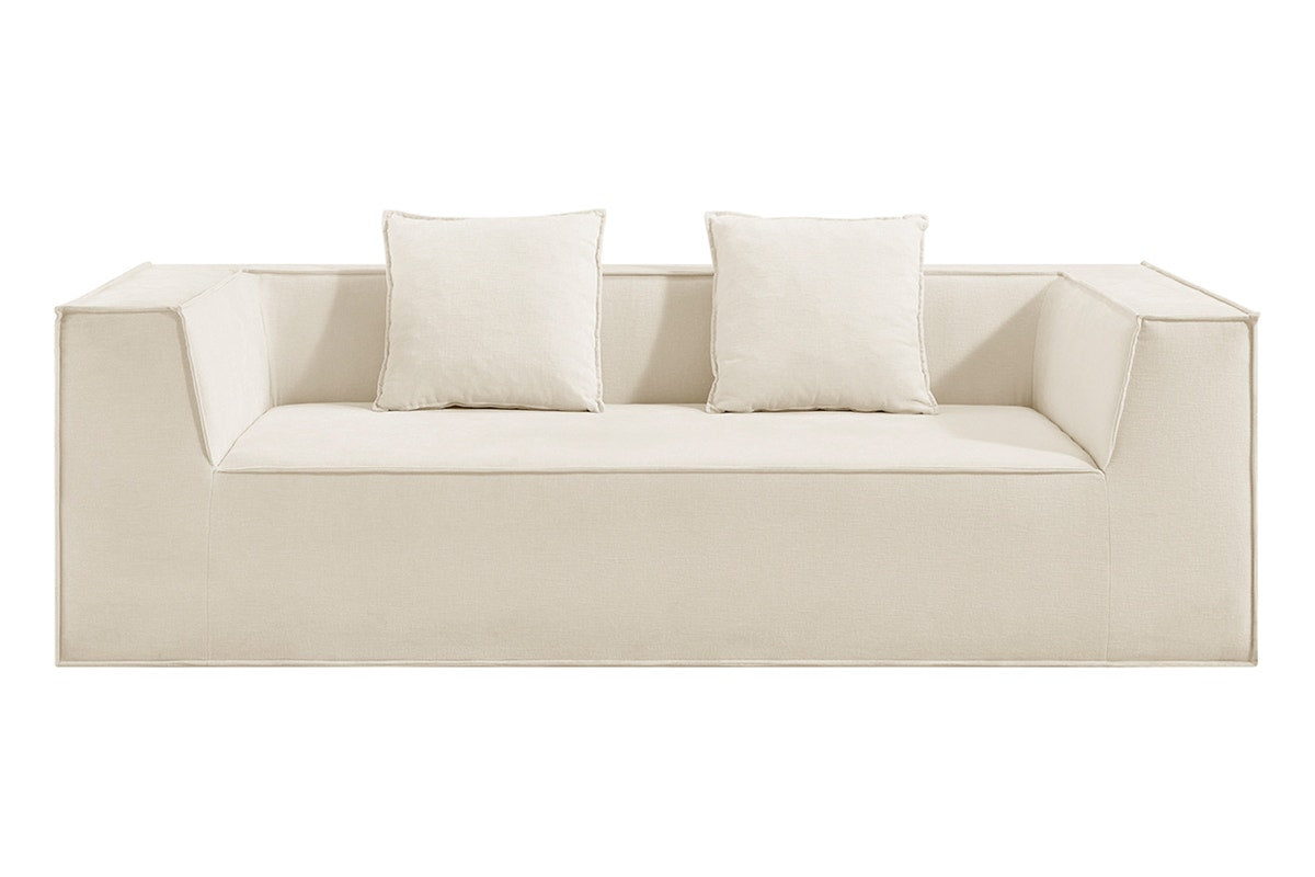 Ovela Softly 2 Seater Compressed Sofa (Cream)