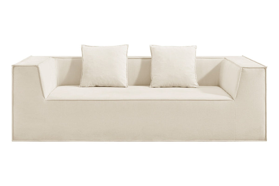 Ovela Softly 2 Seater Compressed Sofa (Cream)