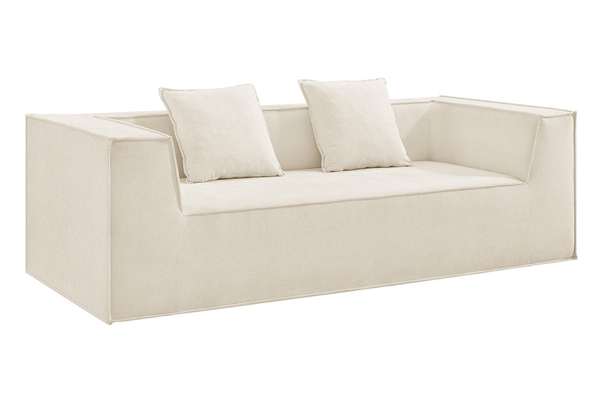Ovela Softly 2 Seater Compressed Sofa (Cream)