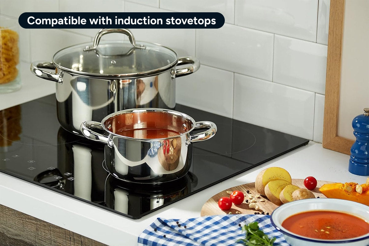 Ovela 9 Piece Stainless Steel Cookware Set