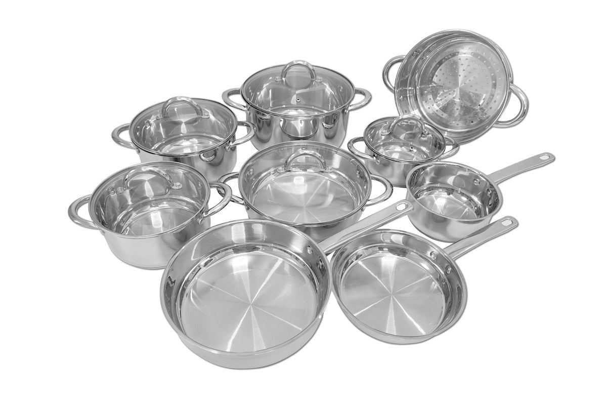 Ovela 9 Piece Stainless Steel Cookware Set