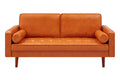 Ovela Stockholm 3 Seater Sofa (Tan, PU Leather)