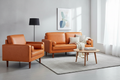 Ovela Stockholm Faux Leather Armchair (Cognac, PU Leather)