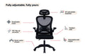 Ovela Student Mesh Office Chair with Head Rest (Black)