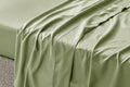 Ovela 1200TC Cotton Bed Sheet Set  - Oiled Green; Single)
