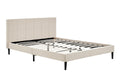 Ovela Theodore Bed Frame (Beige, Double)