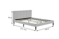 Ovela Theodore Bed Frame (Grey) - SuperSaverAU - view 6