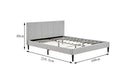 Ovela Theodore Bed Frame - Grey; Double
