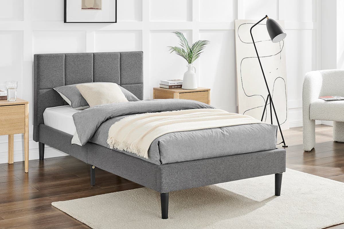 Ovela Theodore Bed Frame  - Charcoal - SuperSaverAU - view 11