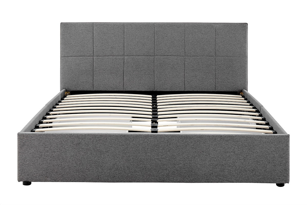 Ovela Theodore Storage Bed Frame with Drawers - King Charcoal - SuperSaverAU - view 2