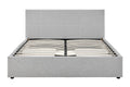 Ovela Theodore Storage Bed Frame with Drawers (Queen Grey)