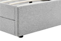 Ovela Theodore Storage Bed Frame with Drawers (Queen Grey)