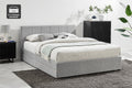 Ovela Theodore Storage Bed Frame with Drawers (Queen Grey)