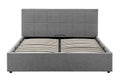 Ovela Theodore Gas Lift Bed Frame (Double Charcoal)