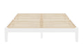 Ovela William Wood Bed Frame (White, Queen)