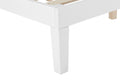 Ovela William Wood Bed Frame (White, Queen)