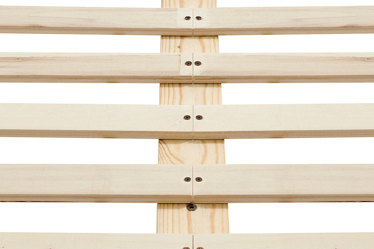Ovela William Wood Bed Frame (White, Queen)