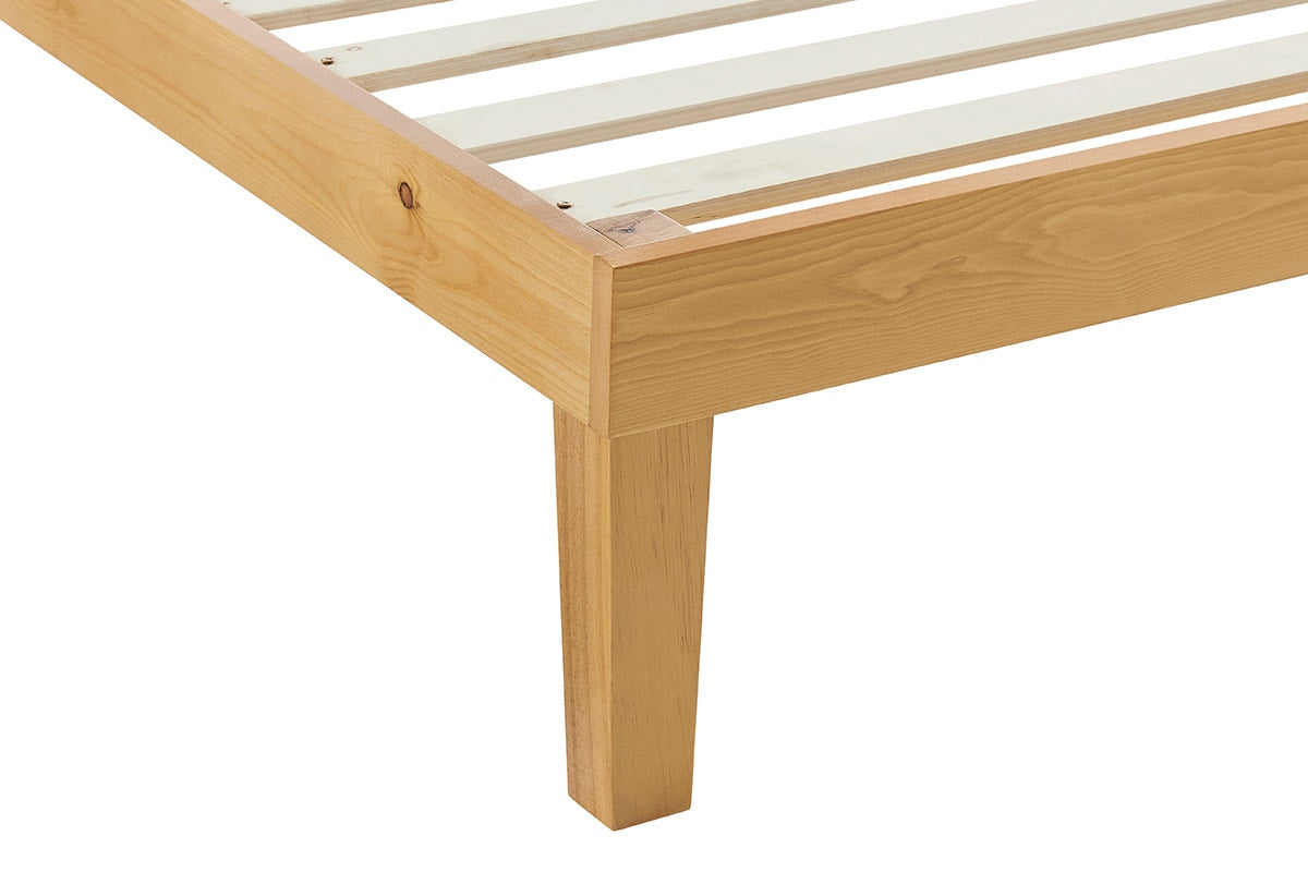 Ovela William Wood Bed Frame (Warm Natural; Single)