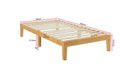 Ovela William Wood Bed Frame (Warm Natural; Single)