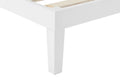 Ovela William Wood Bed Frame (White, Single)