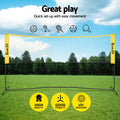 Everfit Portable 10ft Multi-Sport Pickleball Net Set with Paddles & Carry Bag