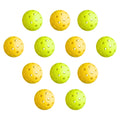 Everfit 12PC Pickleballs Set 40-Hole Design Indoor Outdoor Durable PE Balls Green/Yellow - SuperSaverAU - view 1