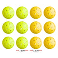 Everfit 12PC Pickleballs Set 40-Hole Design Indoor Outdoor Durable PE Balls Green/Yellow - SuperSaverAU - view 2