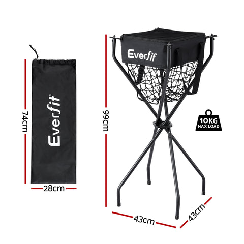 Everfit Portable Ball Cart Foldable Pickleball Tennis Baseball Softball - SuperSaverAU - view 2