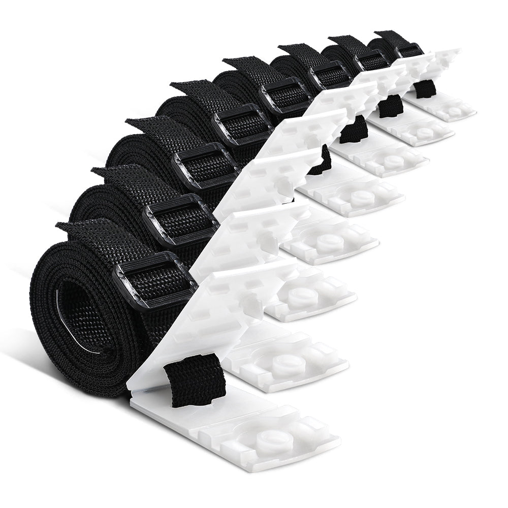AquaBuddy Pool Cover Roller Attachment Strap Kit 8PCS, Universal, UV-Resistant - SuperSaverAU - view 6