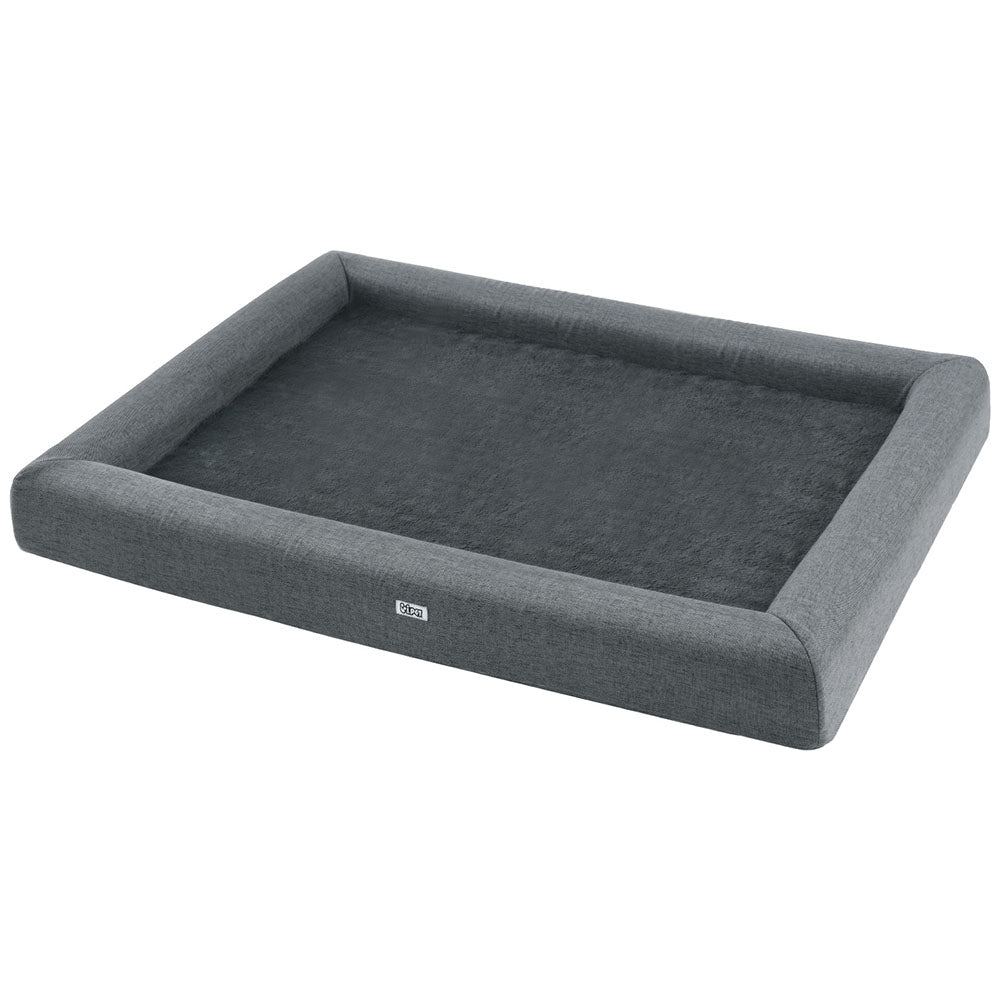 i.Pet Pet Bed Extra Large 115cm Grey Soft Plush Fleece Washable Non-Slip - SuperSaverAU - view 1