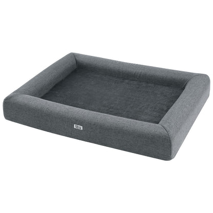 i.Pet Pet Bed 90cm x 70cm Grey Egg Crate Foam Washable Cushion for Cats & Dogs