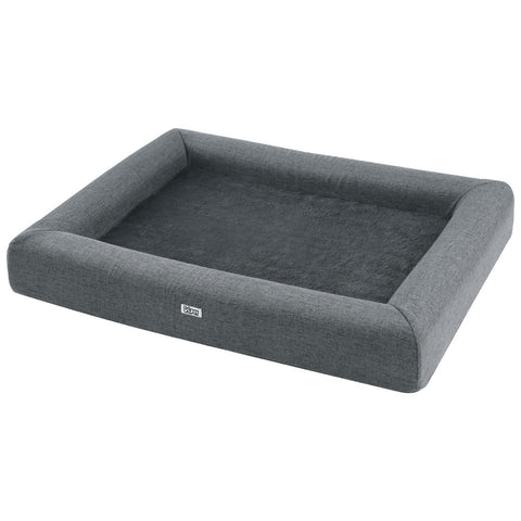 i.Pet Pet Bed 90cm x 70cm Grey Egg Crate Foam Washable Cushion for Cats & Dogs - SuperSaverAU - view 1
