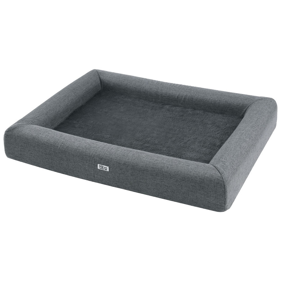 i.Pet Pet Bed 90cm x 70cm Grey Egg Crate Foam Washable Cushion for Cats & Dogs - SuperSaverAU - view 1