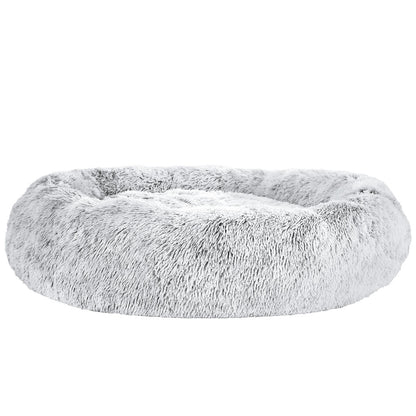 i.Pet Extra Large Pet Bed 110cm Soft Plush Light Charcoal, Washable, Non-Slip