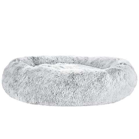 i.Pet Extra Large Pet Bed 110cm Soft Plush Light Charcoal, Washable, Non-Slip - SuperSaverAU - view 1
