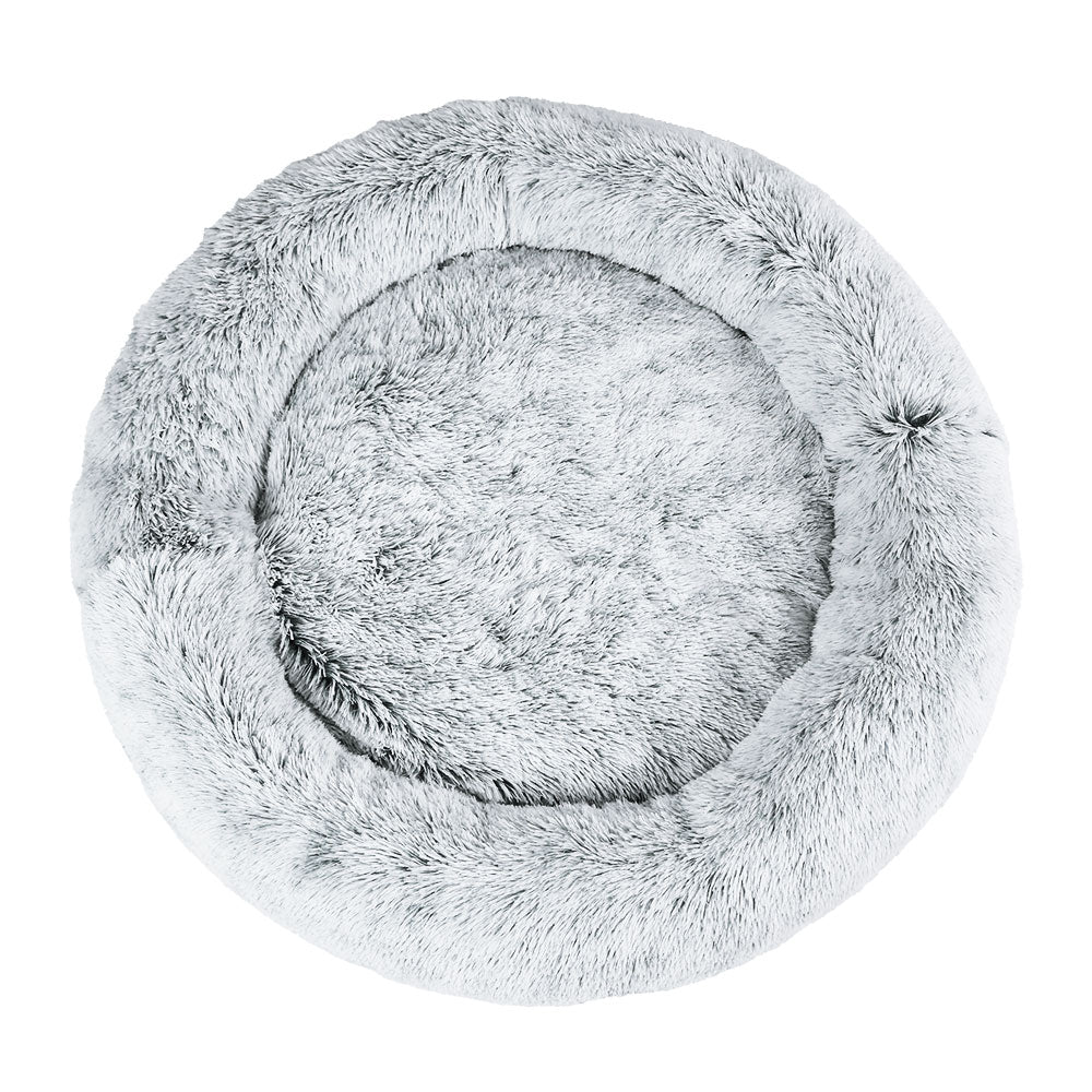 i.Pet Extra Large Pet Bed 110cm Soft Plush Light Charcoal, Washable, Non-Slip