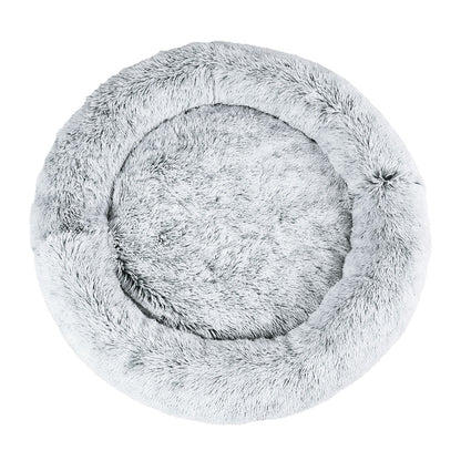 i.Pet Extra Large Pet Bed 110cm Soft Plush Light Charcoal, Washable, Non-Slip