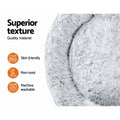 i.Pet Extra Large Pet Bed 110cm Soft Plush Light Charcoal, Washable, Non-Slip - SuperSaverAU - view 4