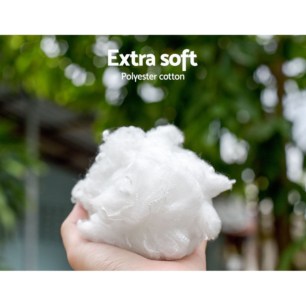 i.Pet Extra Large Pet Bed 110cm Soft Plush Light Charcoal, Washable, Non-Slip