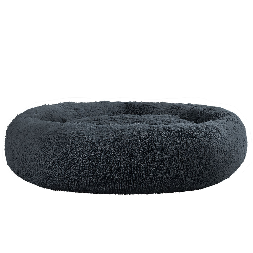 i.Pet Extra Large Soft Plush Pet Bed Dark Grey with Non-Slip Base, Washable Cover